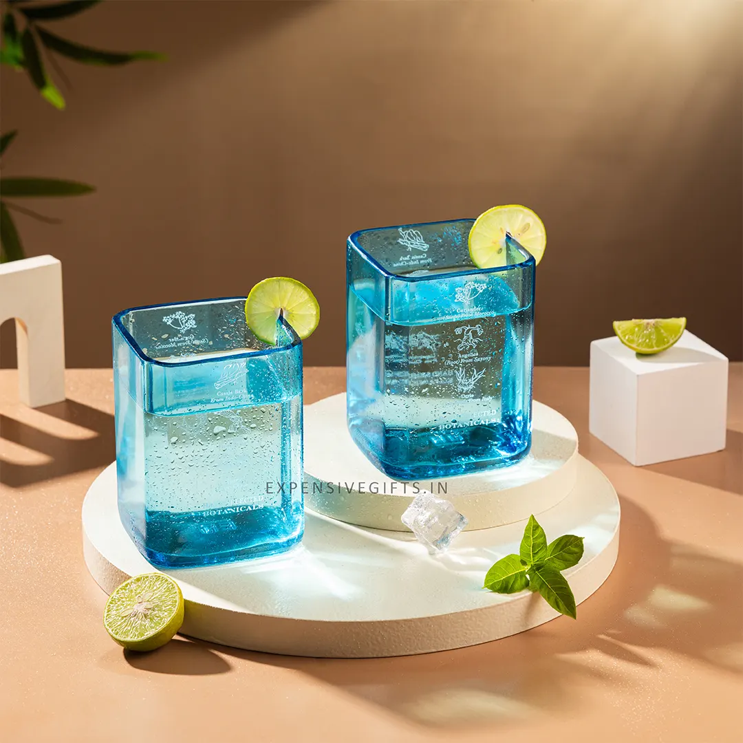 Bombay Sapphire Glasses Set Of 2