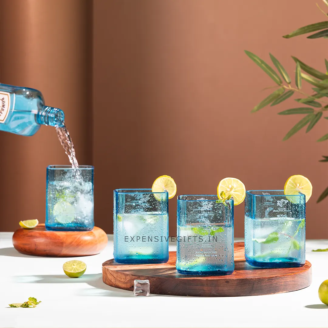 Bombay Sapphire Glasses Set Of 4